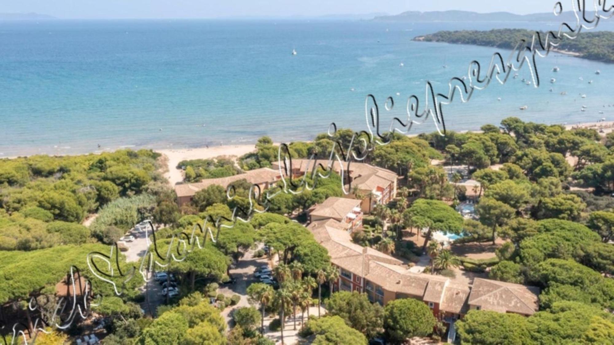 Magnifique Parc De La Presqu'Ile Avec Piscine Et Plage Face A Porquerolles ! Hyères Exteriör bild