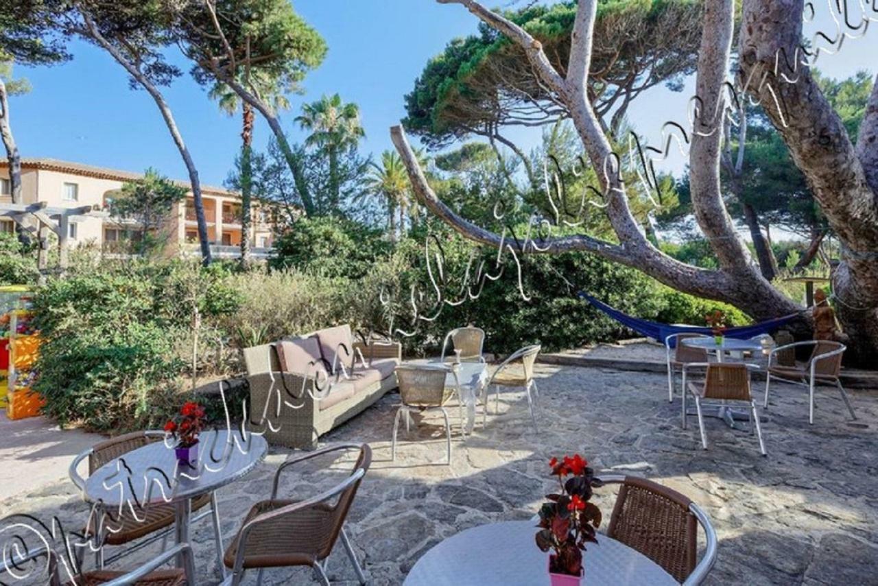 Magnifique Parc De La Presqu'Ile Avec Piscine Et Plage Face A Porquerolles ! Hyères Exteriör bild